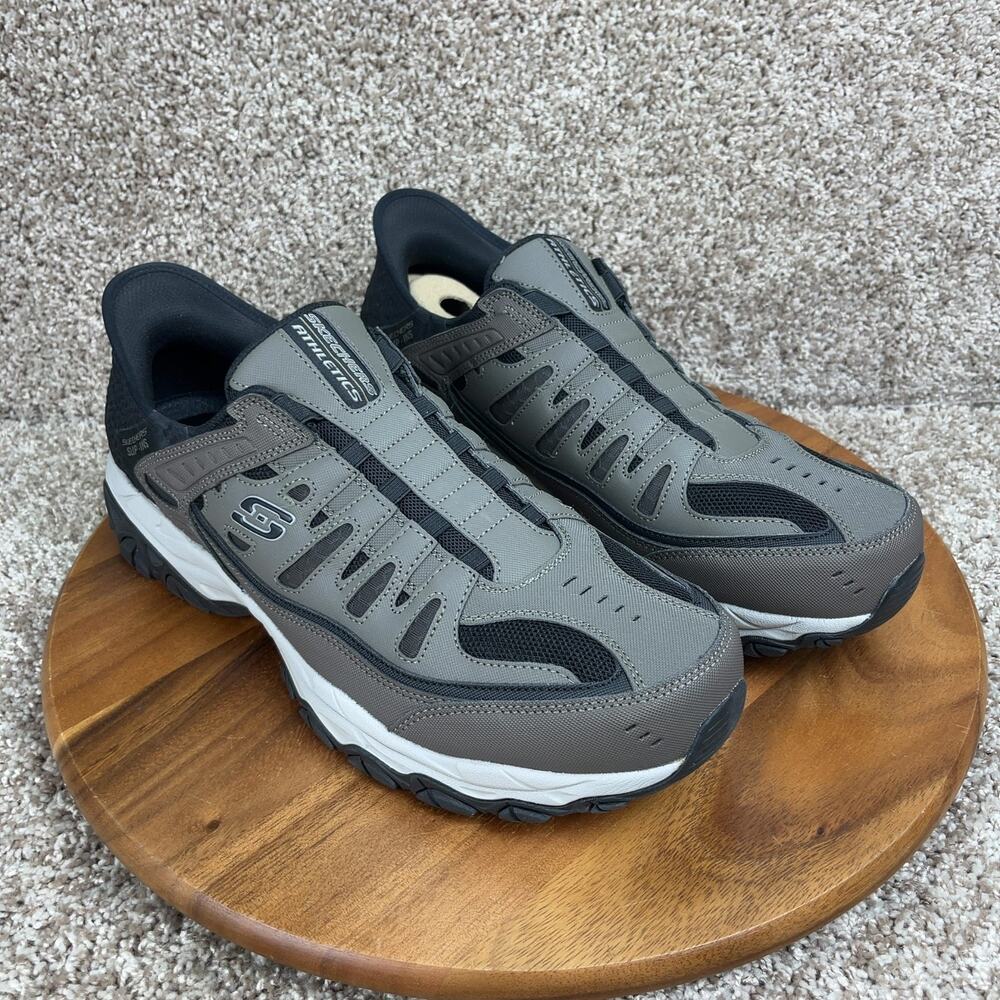 Skechers Men's Afterburn M. Fit Ridgeburn Slip-ins Shoes Brown Size 15 X-Wide